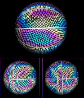 Glowing Luminous Fluorescent Basketball Night Game Basketball