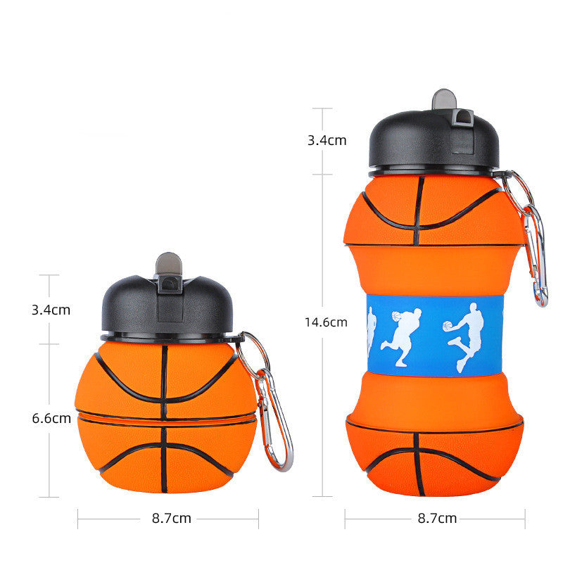 Creative Outdoor Sports Water Bottle Silicone Folding Cup