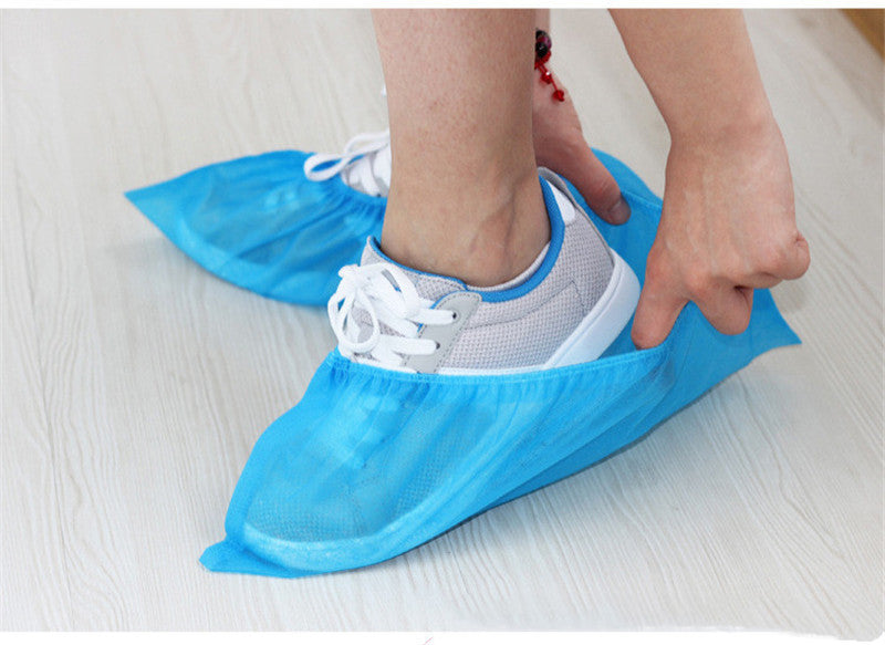 Disposable Blue Thick Household Non-woven Sanitary Shoe Cover