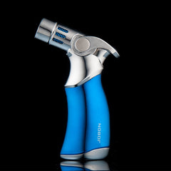 Inflatable Windproof Metal Lighter Blue Flame Direct Creative Personality Four Spray Cigar Lighter