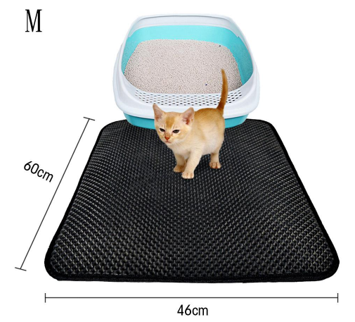 Double Layer Litter Cat Bed Pads Pet Cat Litter Mat Trapping Pets Litter Box Mat Pet Product Bed For Cats House Clean Mat