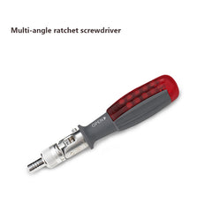 Ratchet Screwdriver Multi-angle Dual-purpose Adjustable Screwdriver Set S2 Batch Head Plum Head Household Repair Tool