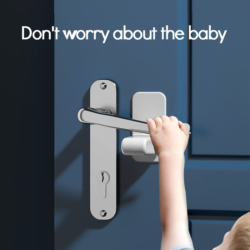 Door Lever Lock Child Pets Safety Lock Door Handle Fixed Anti-theft For Door Children Safety Care Door Stops