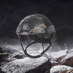 Military Airsoft Camo Black Combat Helmet