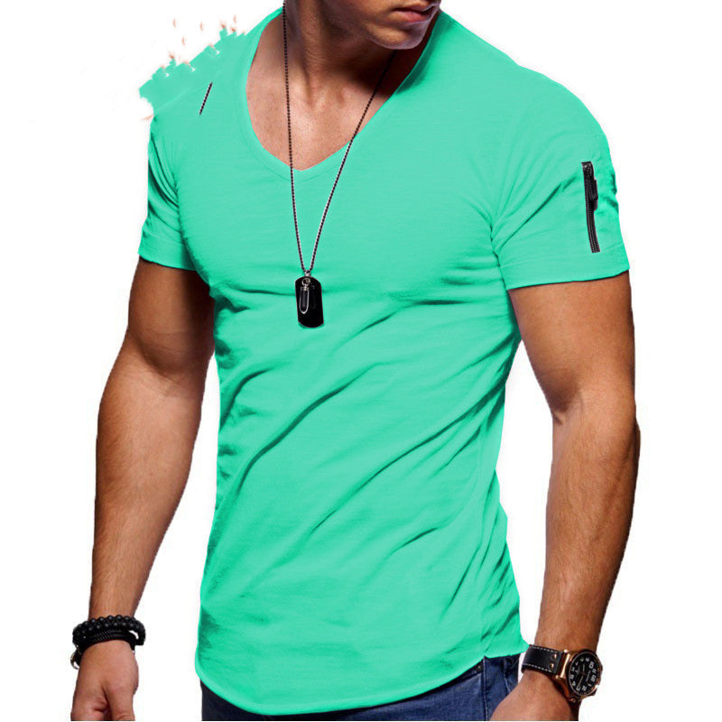 Men's V-Neck Short-Sleeved T-Shirt