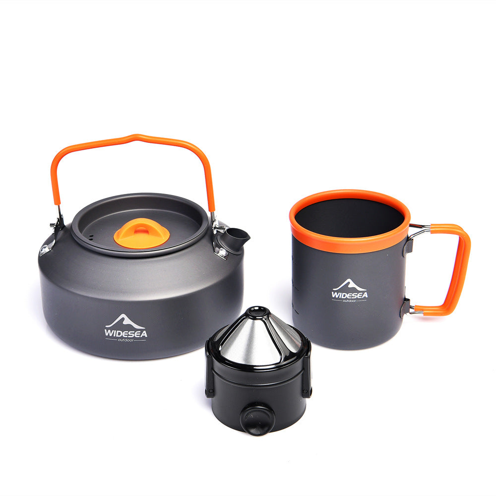 Camping Teapot 1L Portable Outdoor Kettle Set