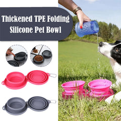 Foldable Double Pet Bowl