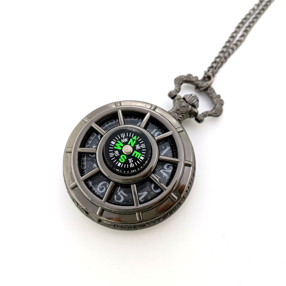 Pocket Watch with Compass