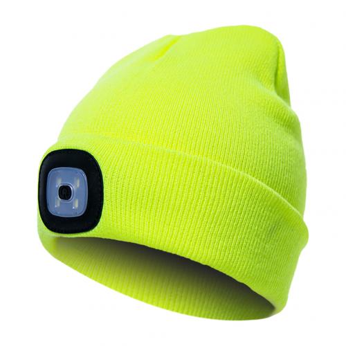 Knit Winter Warm Hat with Integrated LED Light