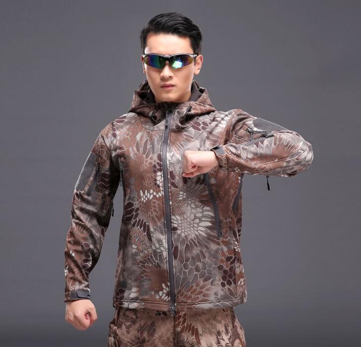 Men's Tactical Military Style Softshell Jacket