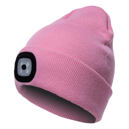 Knit Winter Warm Hat with Integrated LED Light