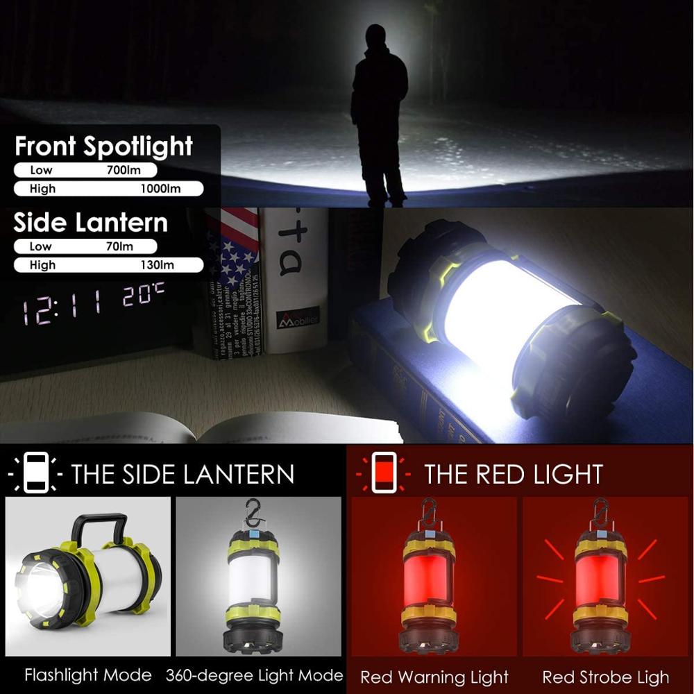 Camping Lantern-Flashlight Combo with Power Bank Function