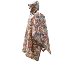 Jungle Camo Outdoors Hiking Poncho