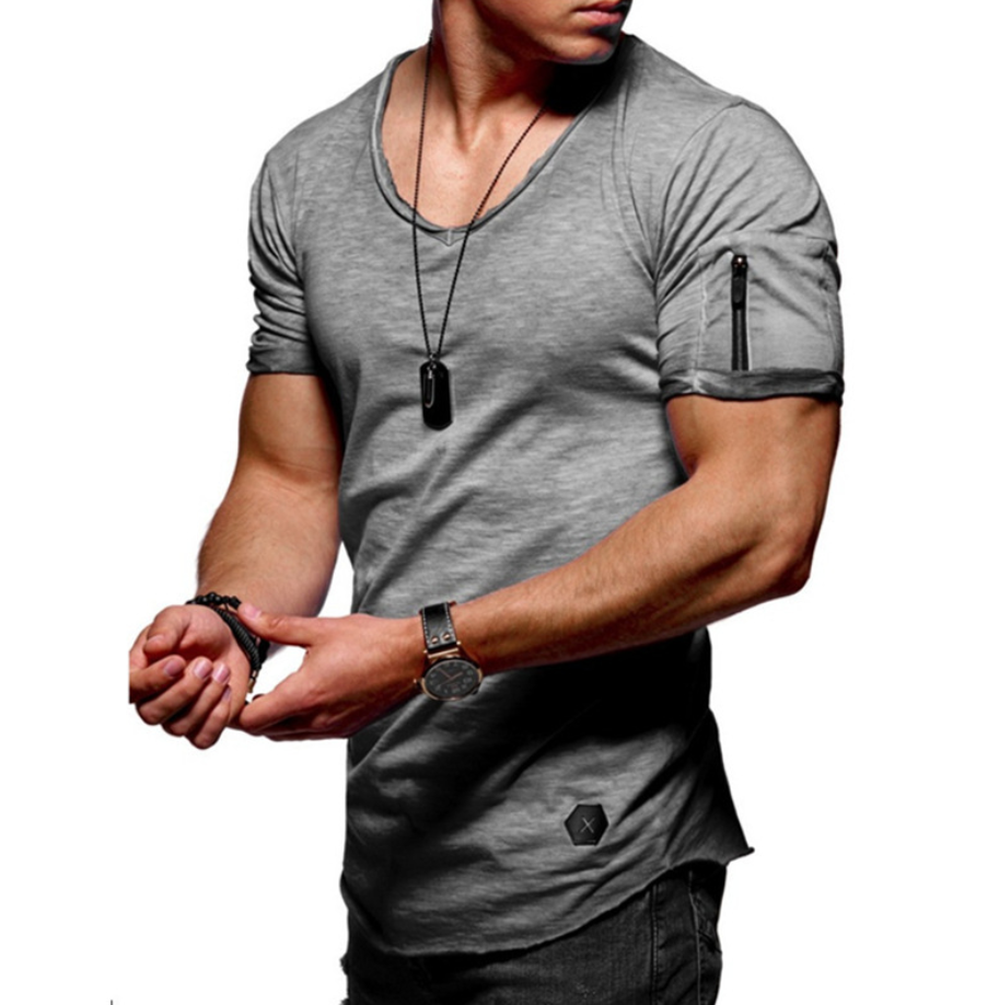 Men's V-Neck Short-Sleeved T-Shirt