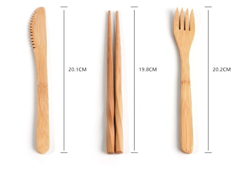 ECO Friendly Reusable Bamboo Tableware