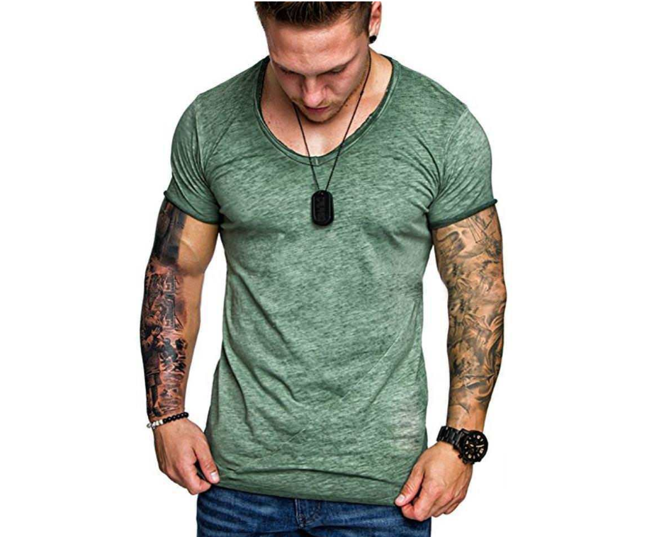 Men's Short-Sleeved Round Neck T-Shirt