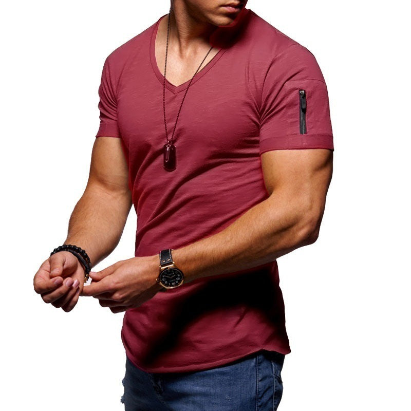 Men's V-Neck Short-Sleeved T-Shirt