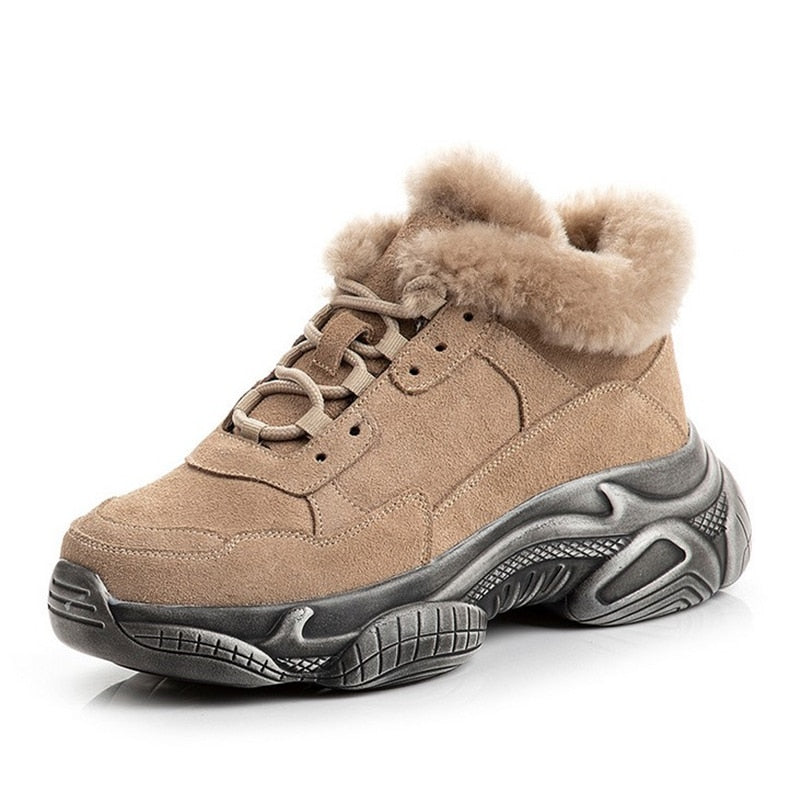 Women's Fur Winter Sneakers