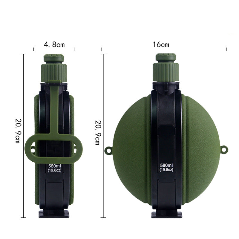 Outdoor Military Style Silicone Large Capacity Water Bottle