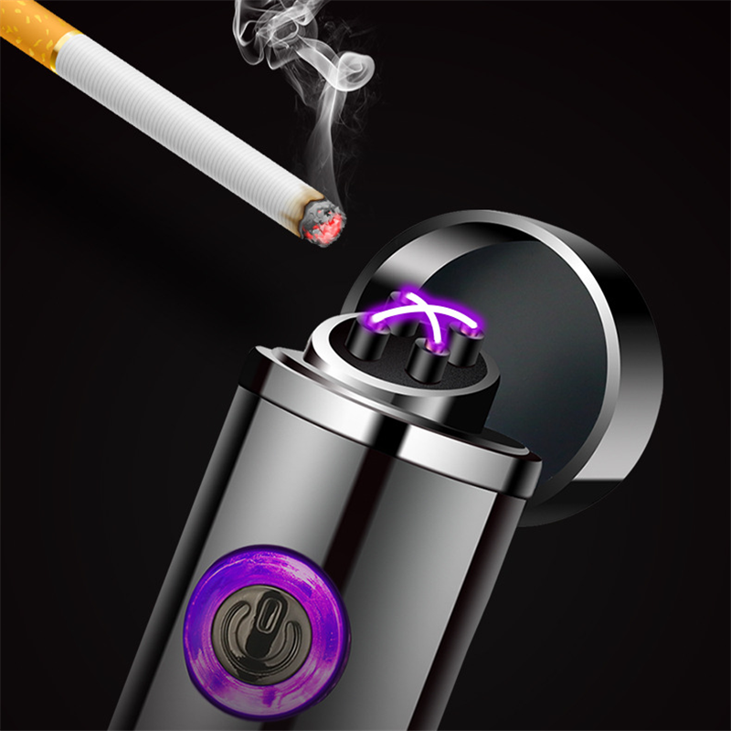 Windproof Dual Plasma Rechargeable USB Lighter