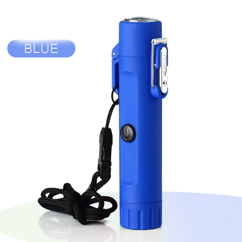 Rechargeable Plasma Lighter and Flashlight Combo Tool