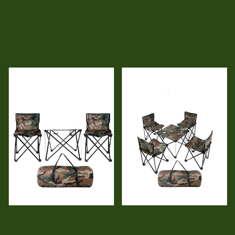 Outdoor Portable Folding Chairs and Table Set
