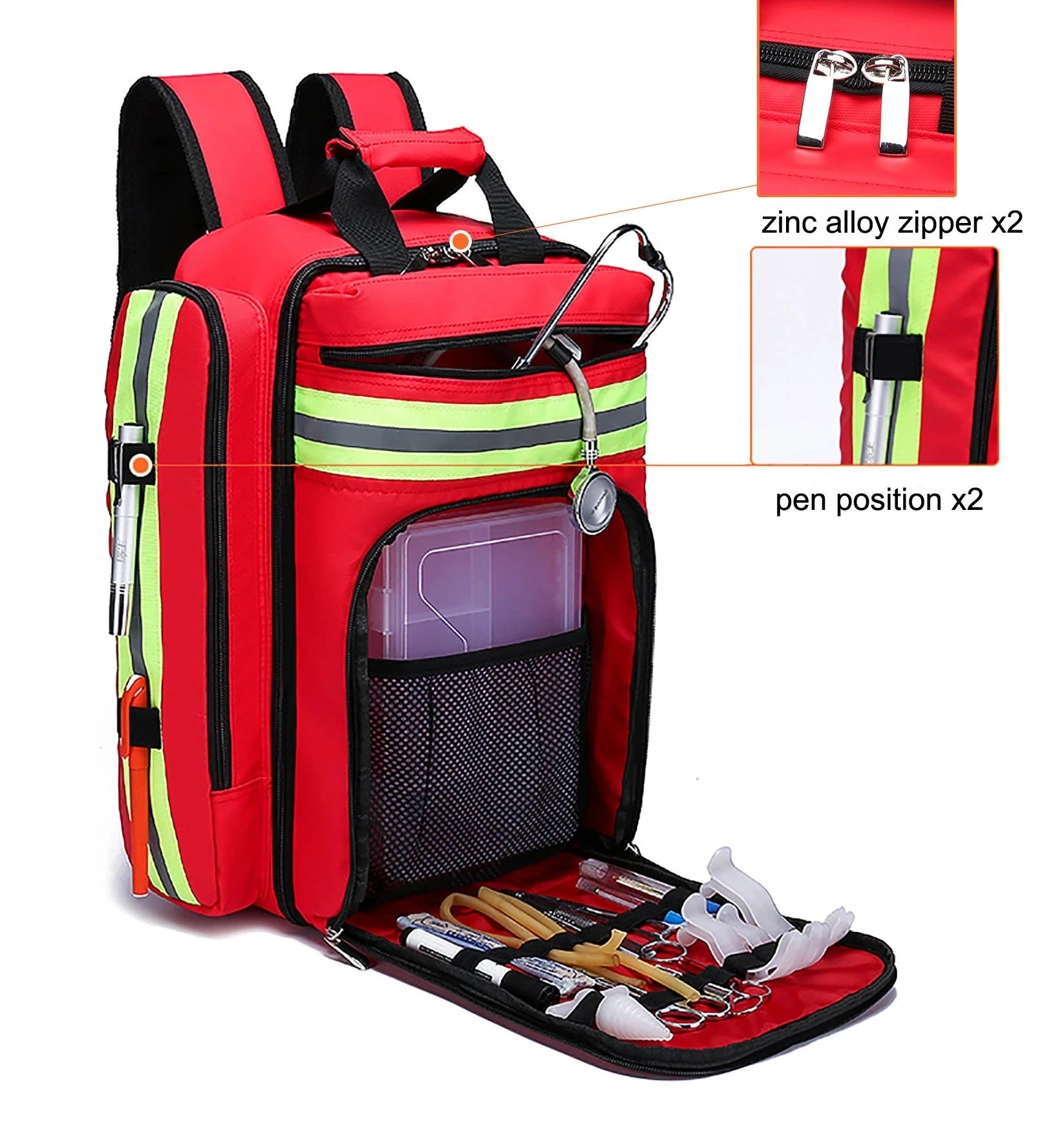 Emergency Earthquake Empty First Aid Kit Backpack