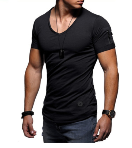 Men's V-Neck Short-Sleeved T-Shirt