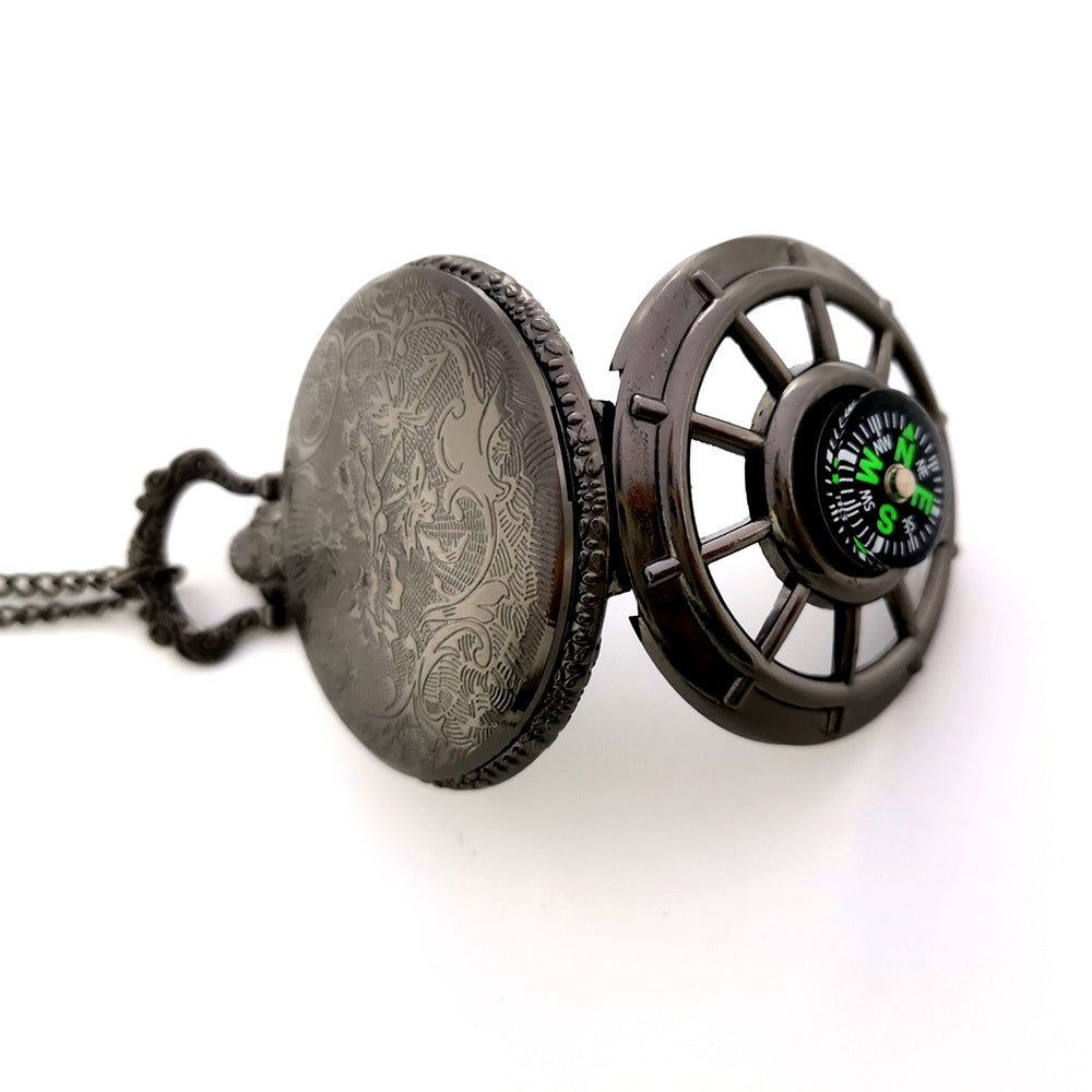 Pocket Watch with Compass