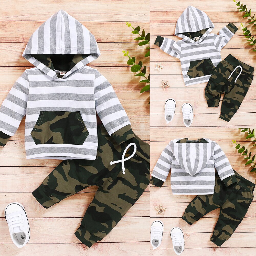 Baby Boy's Hoodie and Pants Outfit