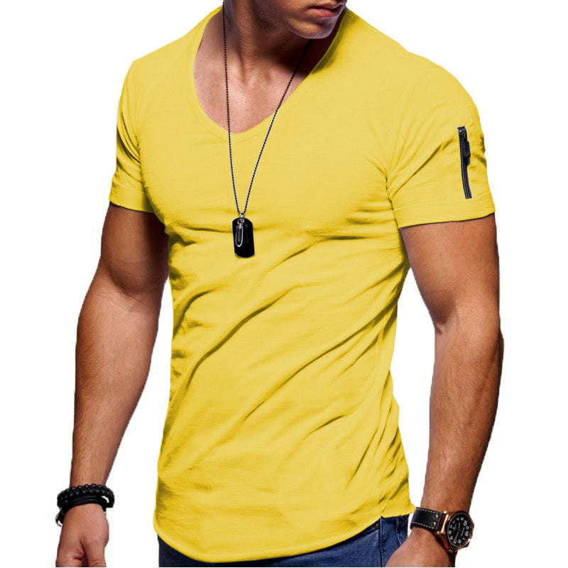 Men's V-Neck Short-Sleeved T-Shirt