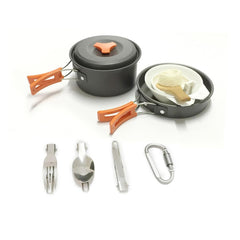 Portable Outdoors Tableware and Cookware Set