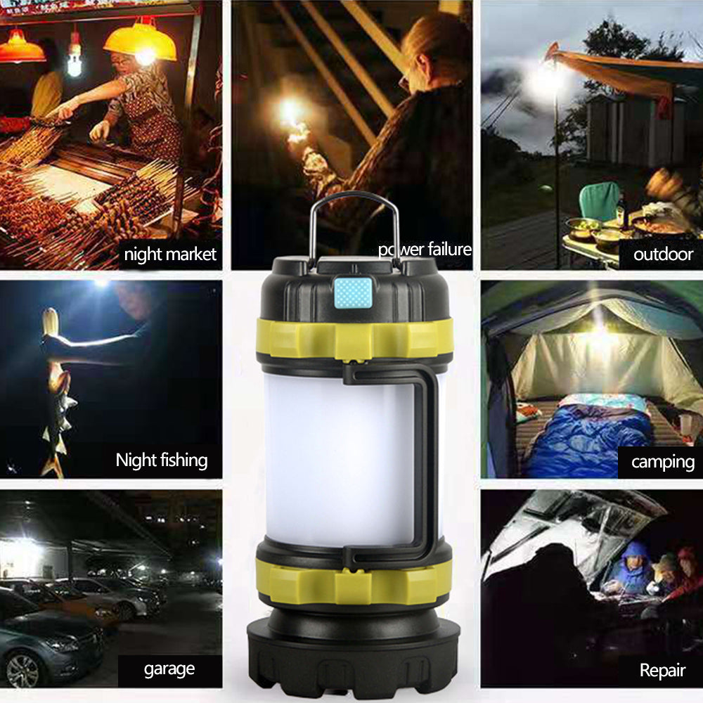 Camping Lantern-Flashlight Combo with Power Bank Function