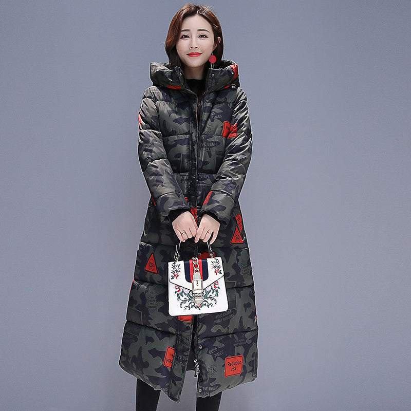 Women's Long Quilted Winter Jacket