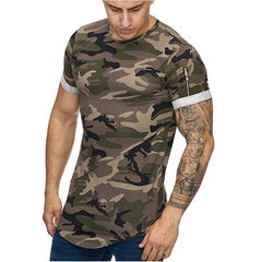 Men's Casual Camo Short Sleeved T-Shirt