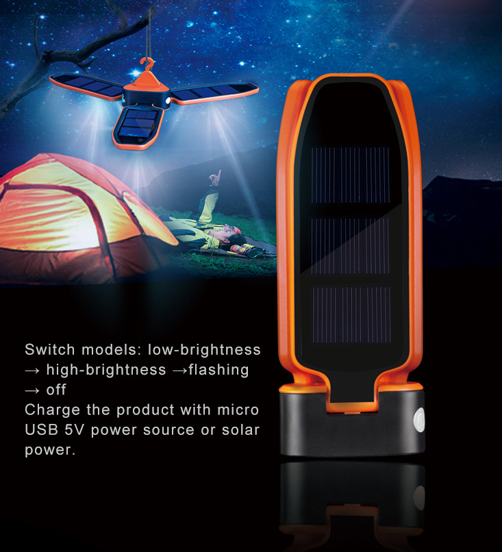Solar Charged Clover Lantern