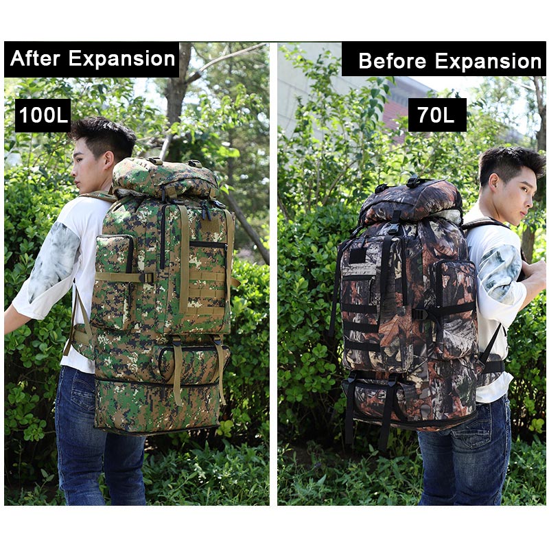 High-capacity Military Camo Tactical Backpack
