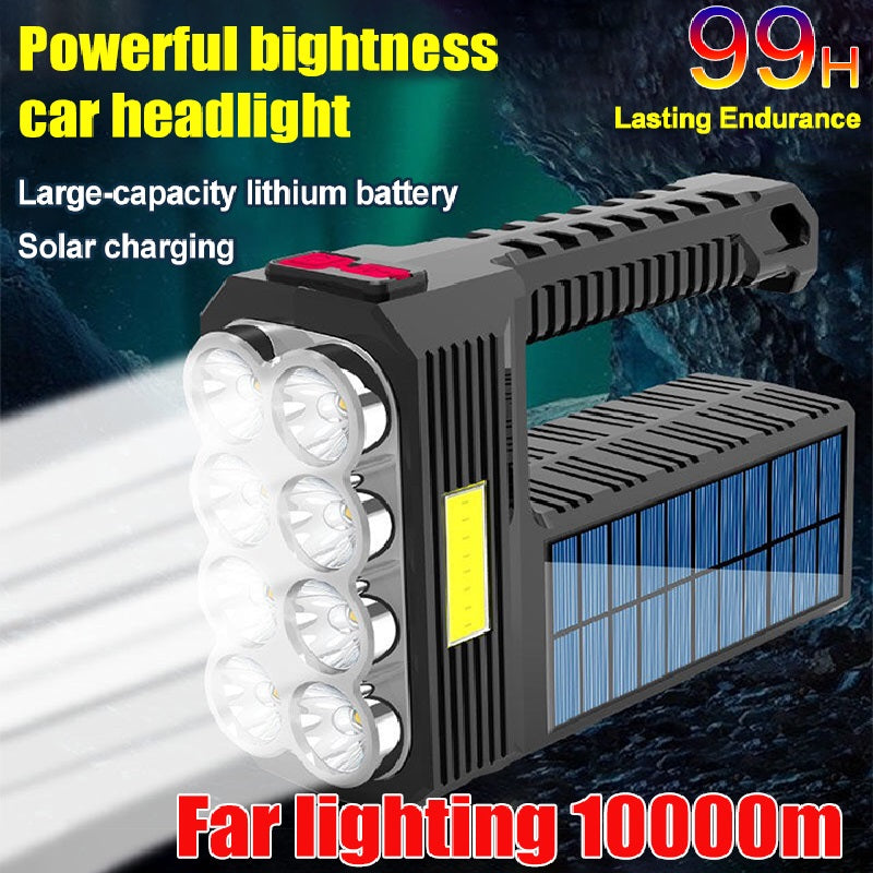 Solar Rechargeable LED Flashlight