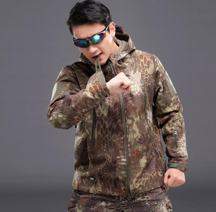 Men's Tactical Military Style Softshell Jacket