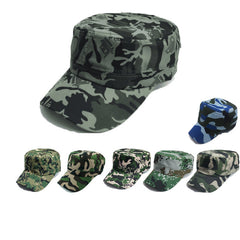 Camouflage Flat Top Military Style Hat