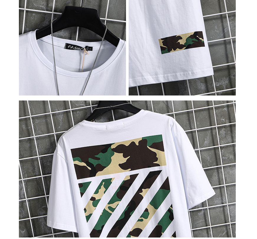 Men's Camo Graphic Print T-Shirt