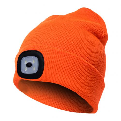 Knit Winter Warm Hat with Integrated LED Light