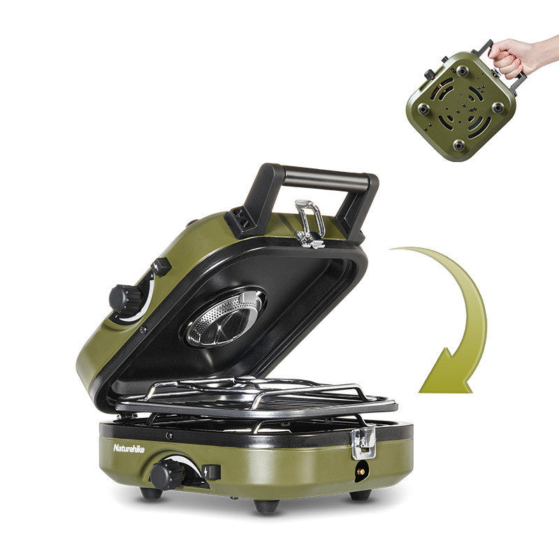 Double Burner Folding Gas Stove For Outdoors