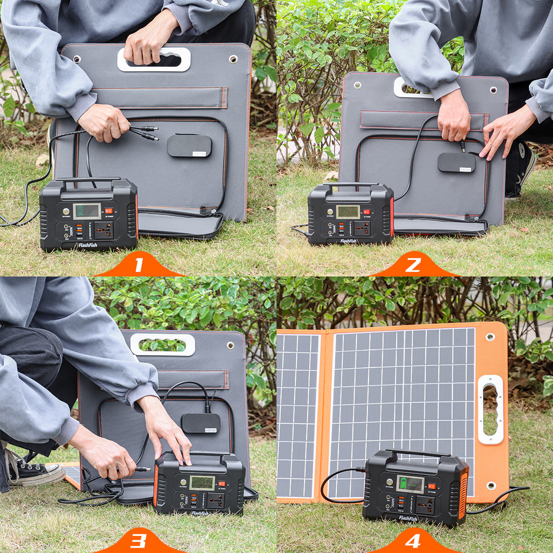 Fast Charge Folding Portable Solar Panel