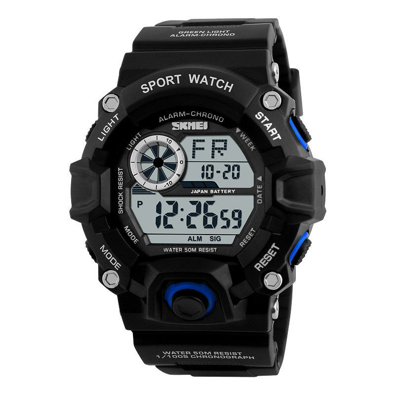 Men's Waterproof Multifunctional Digital Watch