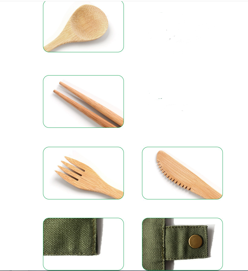 ECO Friendly Reusable Bamboo Tableware