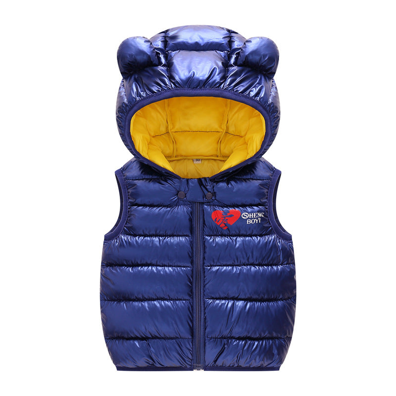Children's Warm Hooded Vest