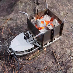 BRS VitalStove Outdoor Portable Stainless Stove with Blower