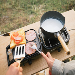 Double Burner Folding Gas Stove For Outdoors