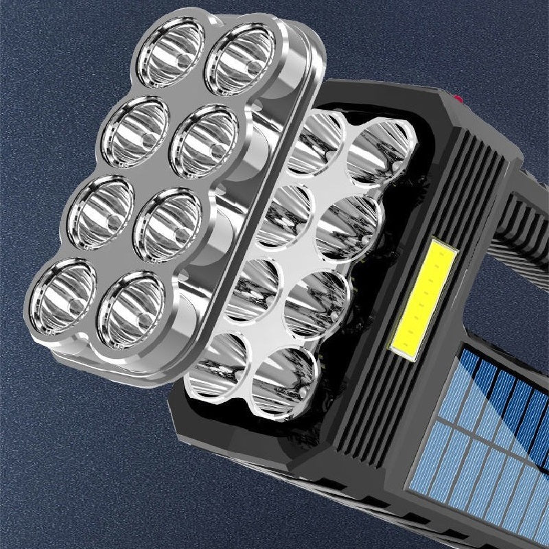 Solar Rechargeable LED Flashlight